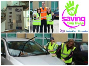 Sponsored car wash by Towry Ltd in Bracknell raised £250 for BIBS' Saving Tiny Lives incubator appeal